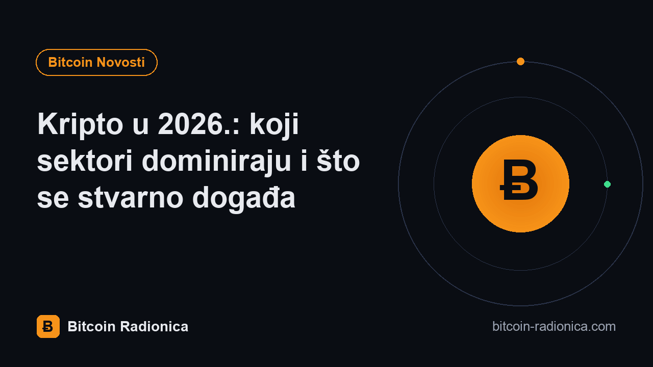 Kripto u 2026.: koji sektori dominiraju i što se stvarno događa