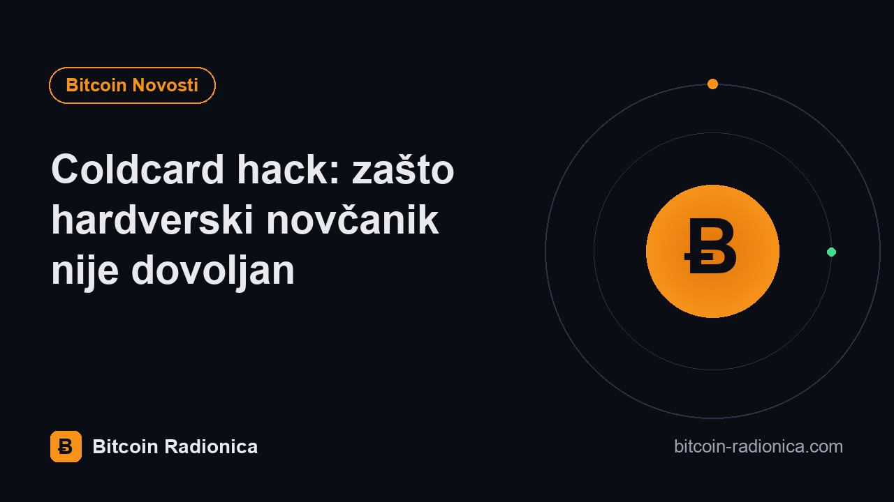 Coldcard hack: zašto hardverski novčanik nije dovoljan